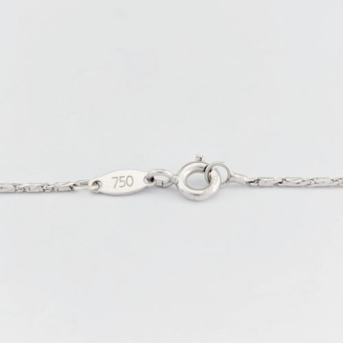 Collier Collier goutte d'eau en or blanc et diamants 58 Facettes 33014