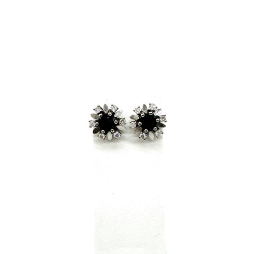 Boucles d'oreilles Boucles d'oreilles or blanc, saphir et diamants 58 Facettes Z15B51427