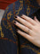 Bague 54 Bague jarretière vintage en or, diamants et rubis 58 Facettes J43