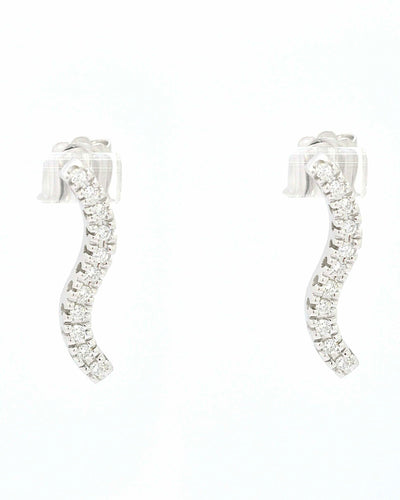 Boucles d'oreilles Boucles d'oreilles vague tennis 58 Facettes