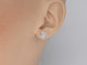 White gold earrings with natural diamonds 58 Facettes 2220