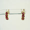 Boucles d’oreilles n° 19 en or jaune 18 carats et rubis