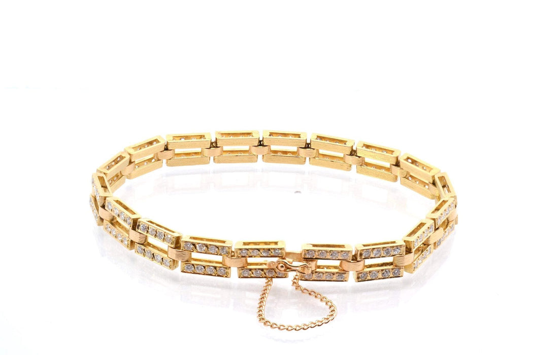 Bracelet Bracelet d'occasion diamants en or jaune 58 Facettes 25849