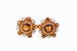 Citrine and cultured pearl earrings 58 Facettes 25605