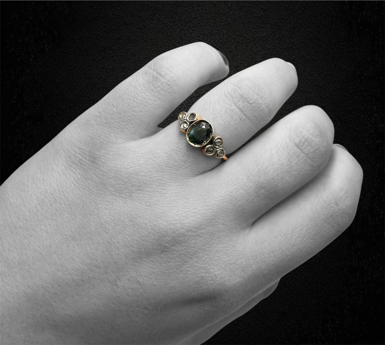 Bague en saphir et diamant, années 1930