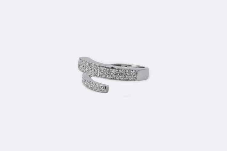 Bracelet Oro Bianco / 15 Contrarié riviere in oro bianco con diamanti 58 Facettes anl780