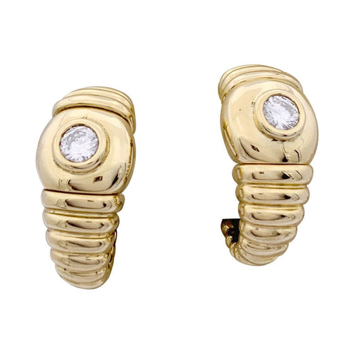 Earrings Fred earrings, yellow gold, diamonds. 58 Facettes 33649