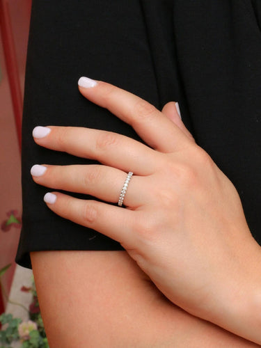 Bague 54 MAUBOUSSIN Alliance or blanc diamants 1 carat 58 Facettes J367