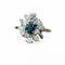 Bague 58 Bague fleur or blanc, saphir et diamants 58 Facettes 256