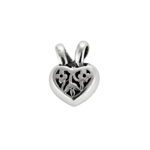 Pendentif PENDENTIF COEUR OR BLANC ET DIAMANTS. 58 Facettes BO/240013 RIV