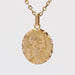 Round Saint Christopher medal pendant in yellow gold 58 Facettes CVP113