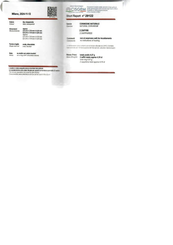 Bague Bague en filigrane avec plaque diamant saphir naturel certifiée Art Déco de 4,10 carats 58 Facettes