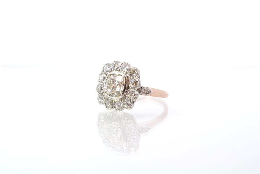 Bague 52 Bague vintage marguerite diamants 58 Facettes 25555-25815