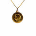 Pendentif Médaille Or Jaune Marie 18 k 58 Facettes 2-PEB1-GS35367