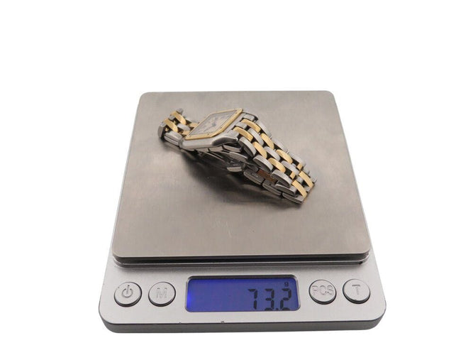 Montre vintage montre CARTIER panthere 110000r or 18k 2 rangs acier quartz 58 Facettes 268500