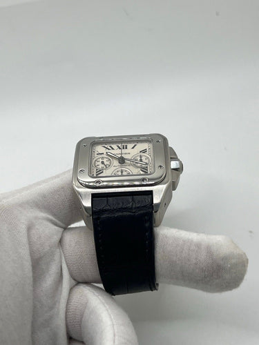 Montre Cartier Santos 100 XL Chronograph 58 Facettes