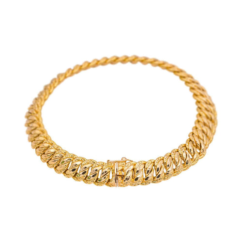 Bracelet Maille américaine Or rose