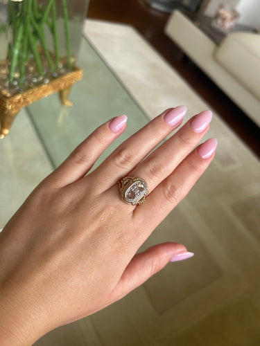 Bague 53 Bague - Or jaune et diamants rose cut 58 Facettes 1022