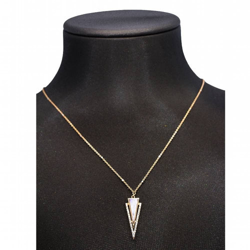 Collier Collier LANZA en Or Rose, Diamants et Nacre 58 Facettes D361160SP