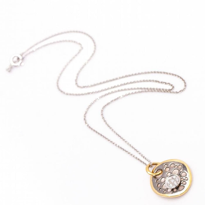 Collier Collier SATELIT en Or Bicolore et Diamants 58 Facettes D361623UZ