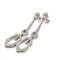Boucles d'oreilles 1862 E - Boucles d’oreilles en platine et diamants 58 Facettes