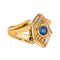 Bague 51 Bague Or jaune, Or rose Saphir, Diamant 58 Facettes 4651176CN