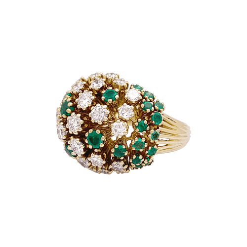 Bague 54 Bague Patek Philippe or jaune, diamants, émeraudes. 58 Facettes 34502