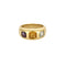 Bague 53 Bague jonc en or jaune, citrine, topaze et améthyste 58 Facettes ENG10845