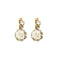 Boucles d'oreilles Boucles d'oreilles dormeuses en or jaune, platine, et diamants 58 Facettes B250448