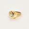 Bague 53.5 Bague en Or jaune & blanc 18k Diamant 58 Facettes MEA4529