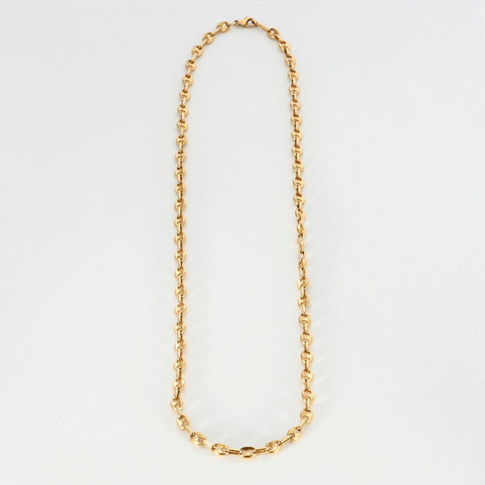 Collier Chaîne or maille grains de café 58 Facettes