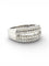 Bague 54 Bague bandeau en or blanc 18 carats et diamants 58 Facettes
