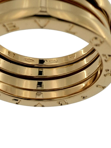Bague 57 Bague Bulgari B.Zero1 en or rose 18 carats, 2 rangs 58 Facettes