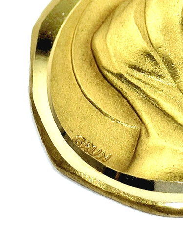 Augis - Médaille Vierge Marie / Notre Dame De Lourdes Or 18 Carats