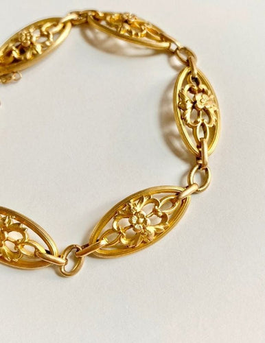 Bracelet Bracelet ancien en or jaune 18k 58 Facettes