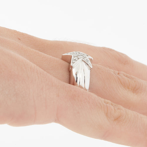 Bague 49 BAGUE ETOILE EN OR BLANC 18 CARATS 58 Facettes REF 3082/13