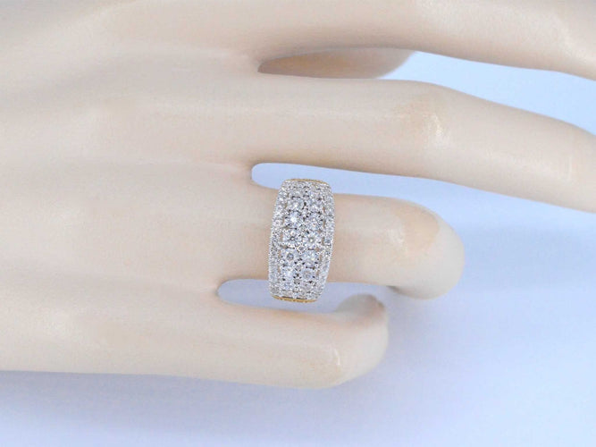 Bague 54 Bague en or jaune avec diamants 1,00 carat 58 Facettes 2189