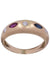 Ring Bangle Ring - Ruby, sapphire and diamonds 58 Facettes 082811