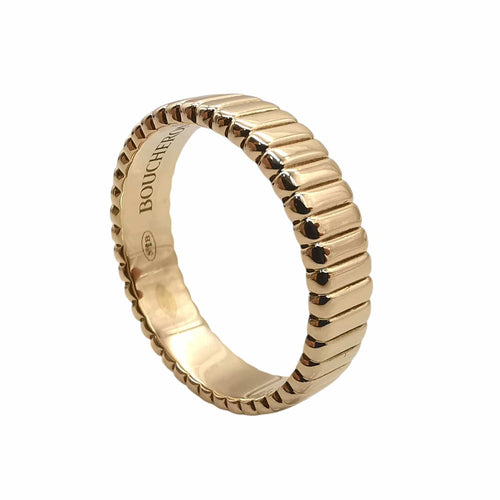 Bague 57 BOUCHERON -Alliance Quatre Grosgrain en or jaune 58 Facettes