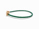 Bracelet bracelet FRED force 10 mm en or rose 18k + cable acier vert 16.5cm 58 Facettes 271014