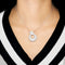 Collier Collier Or blanc & Diamants 58 Facettes