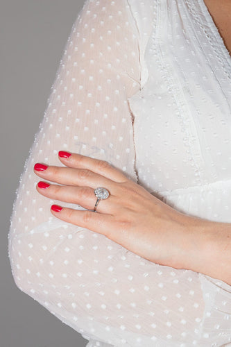 Bague 49.5 Bague Marguerite Platine Diamant 58 Facettes 3655102CN