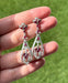 Boucles d'oreilles Boucles d'oreilles de style Art Déco en platine avec diamants et rubis 58 Facettes