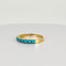 Bague Bague en or jaune avec turquoises 58 Facettes 2507016