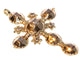 Pendentif Croix antique en or du XVIIIe siècle entièrement sertie de diamants taille rose taillés en table 58 Facettes 18033-0123