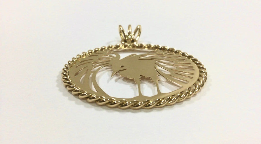 Pendentif Pendentif Phénix Or Rose 58 Facettes