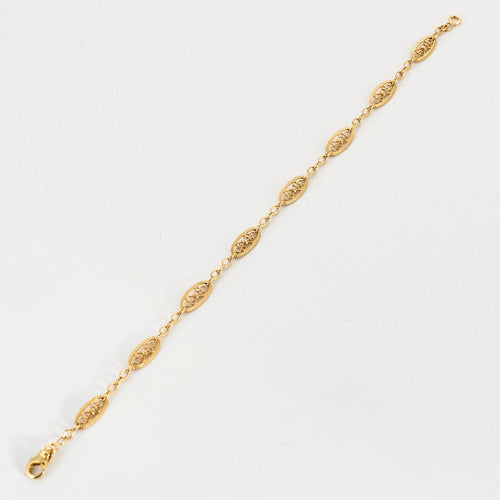 Bracelet Bracelet draperie or jaune 58 Facettes PER15086