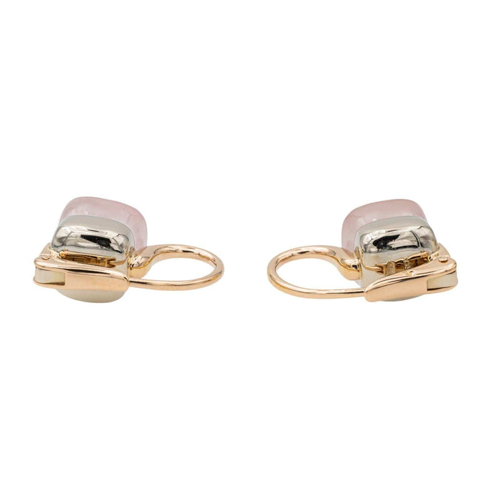 Pomellato Boucles d'oreilles Dormeuses Nudo Or rose Quartz