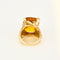 Bague 54 Bague Cocktail or jaune et citrine 58 Facettes CAN1098