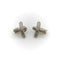 Boucles d'oreilles Boucles d'oreilles vintage en or jaune 14 carats avec pavé de diamants 58 Facettes A20018